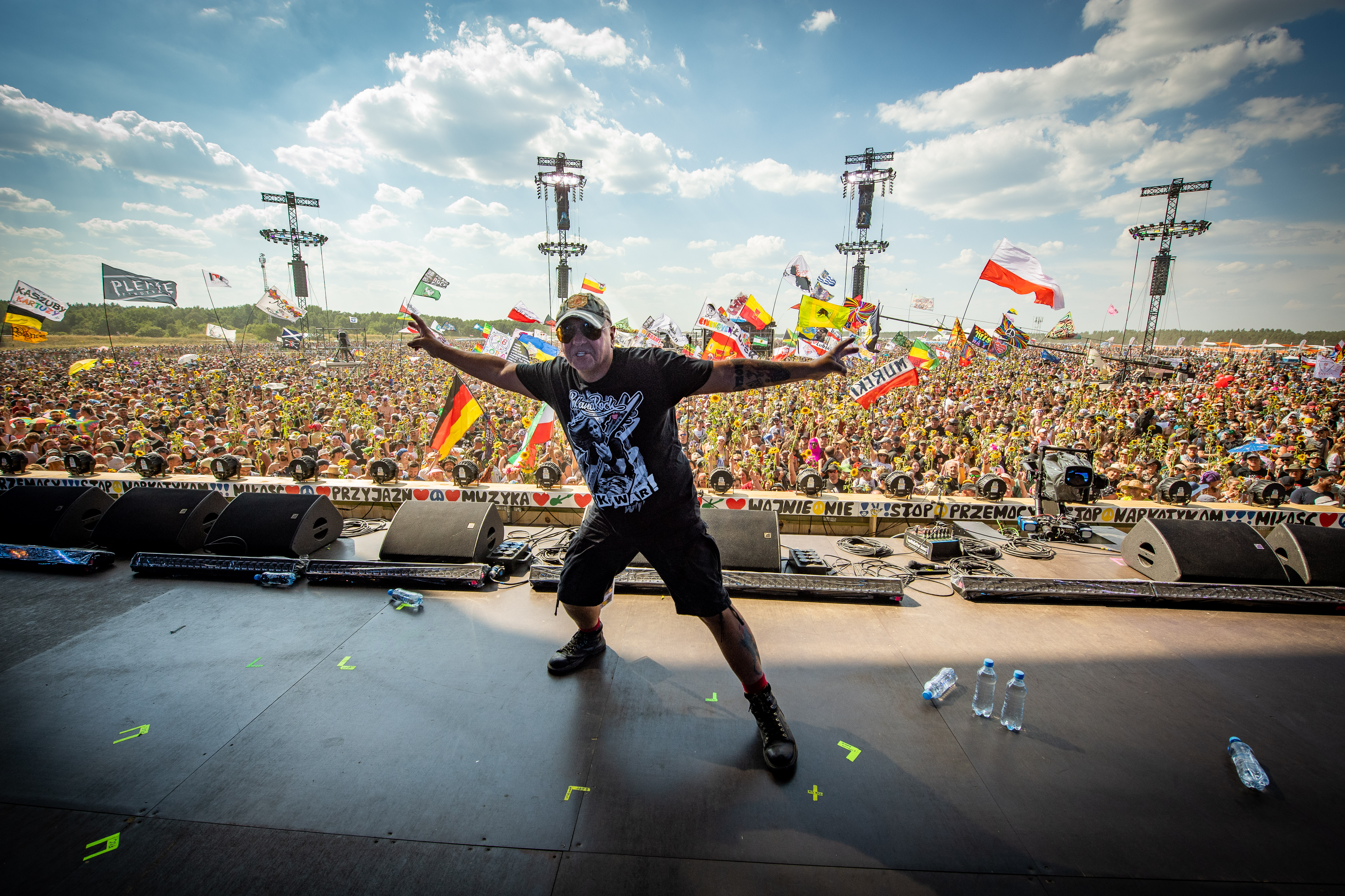 Jurek Owsiak during the opening of the 29th Pol'and'Rock Festival 