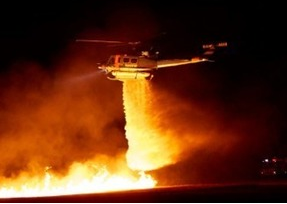 Night firebombing image