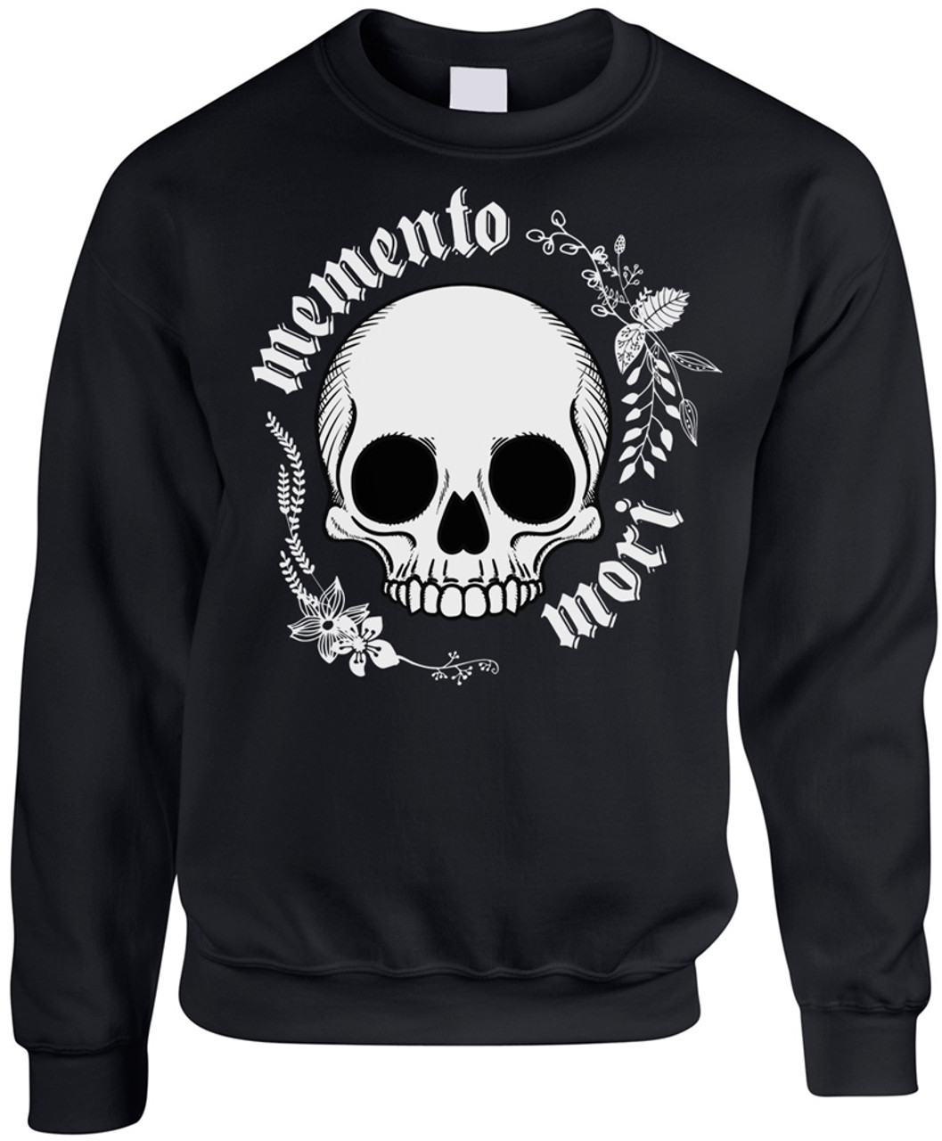“Memento Mori“ Black Crewneck Sweatshirt