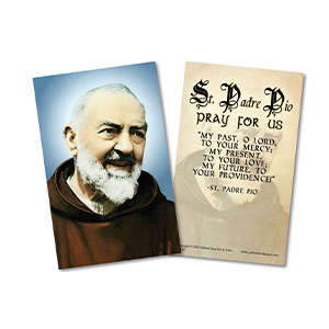 Padre Pio Holy Card