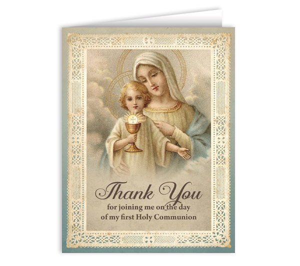 Vintage Christ Child First Communion Card