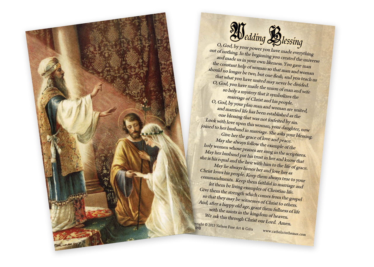 Wedding of Joseph & Mary Holy Card