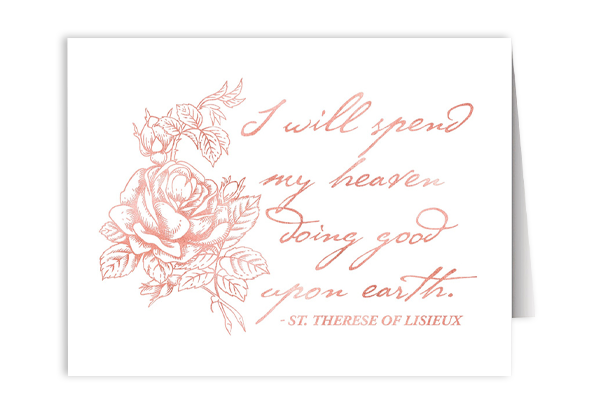 I Will Spend my Heaven Note Card