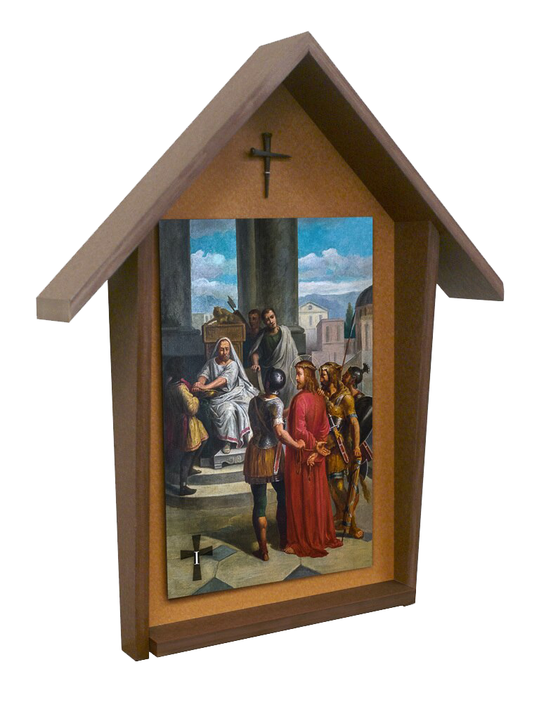 Bertucci Stations of the Cross Deluxe Polywood Shrine Set