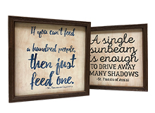 Rustic Framed Quotes