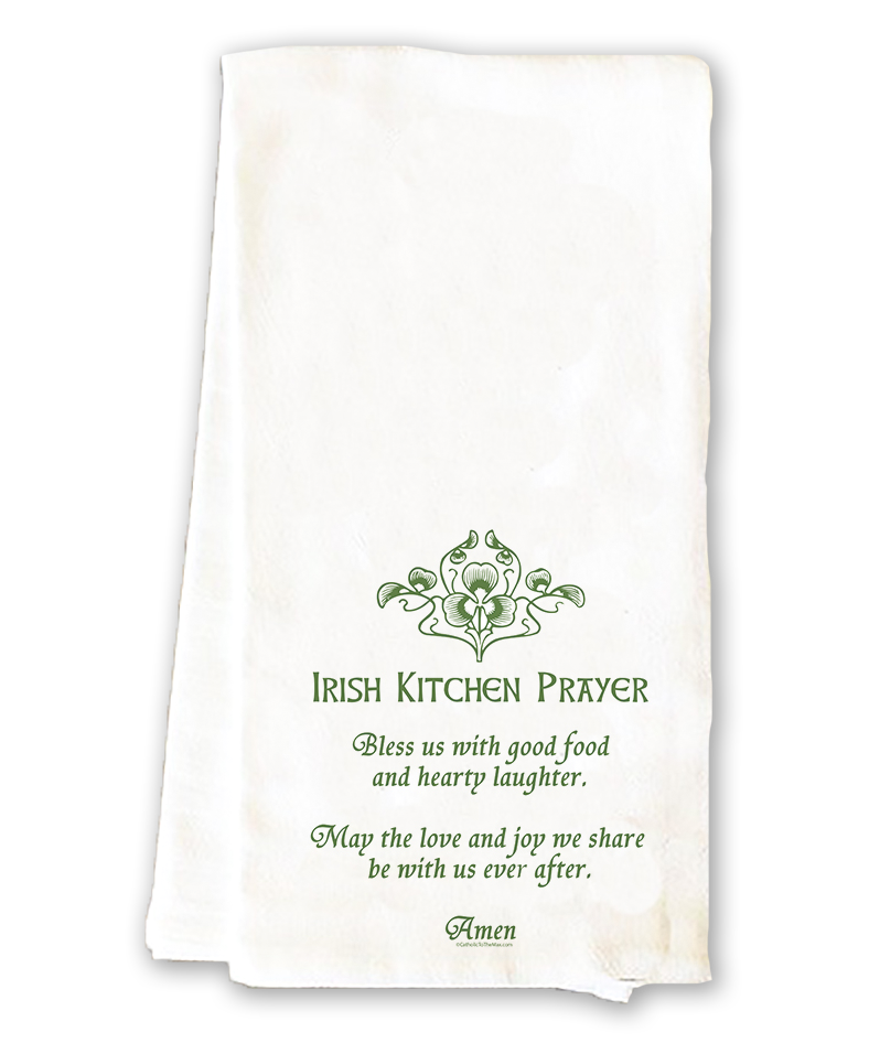 Irish Kitchen Prayer Tea Towel