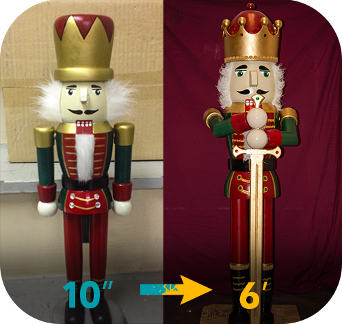 Prototype to Life Size Nutcracker Example