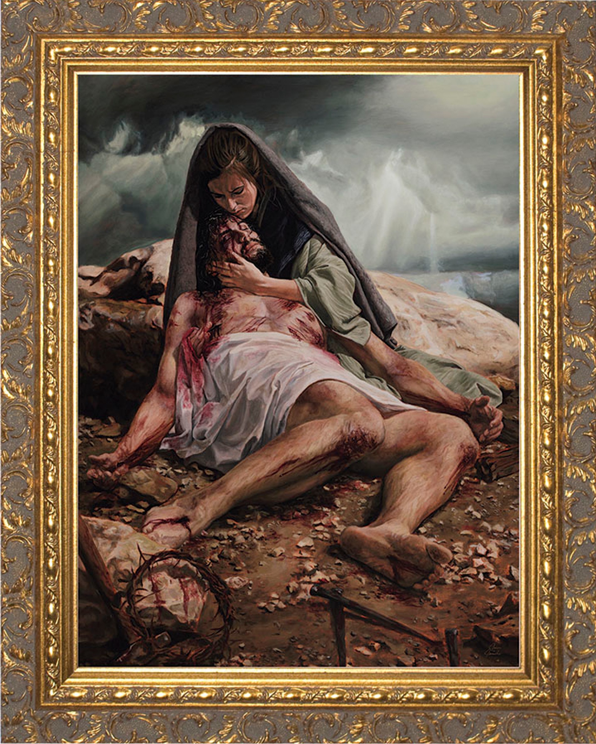 Pieta by Jason Jenicke Framed Art