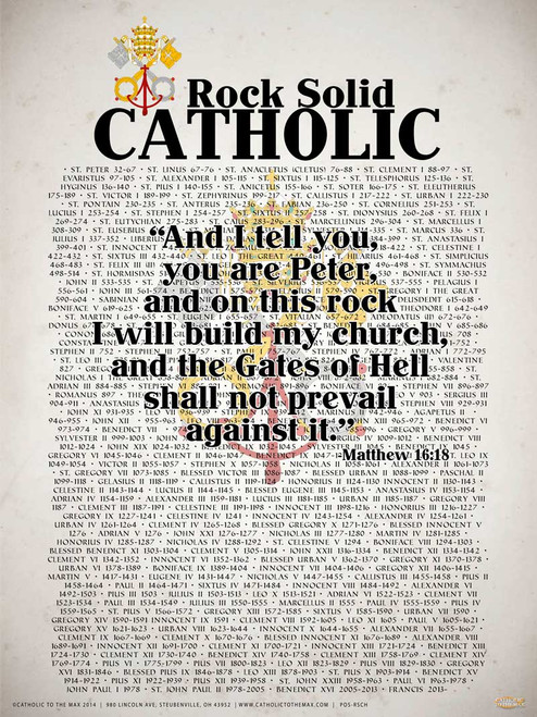 Rock Solid Catholic Poster
