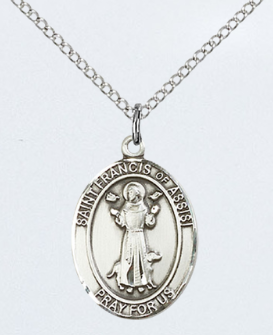 Sterling Silver Medal St. Francis of Assisi
