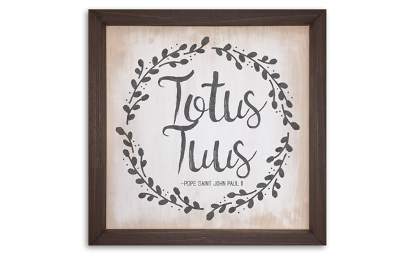 Totus Tuus Framed Quote