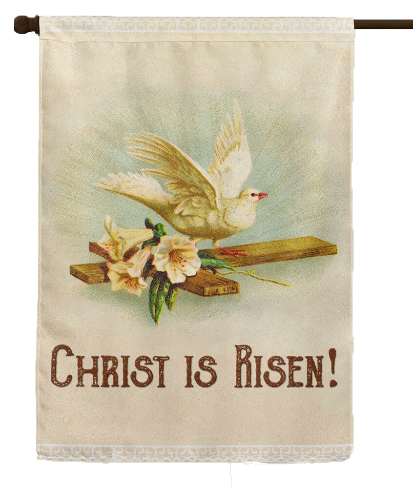 Christ is Risen Outdoor House Flag