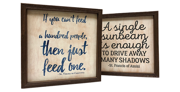 Rustic Framed Quotes