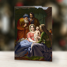 Holy Family with Grandparents Christmas Cards