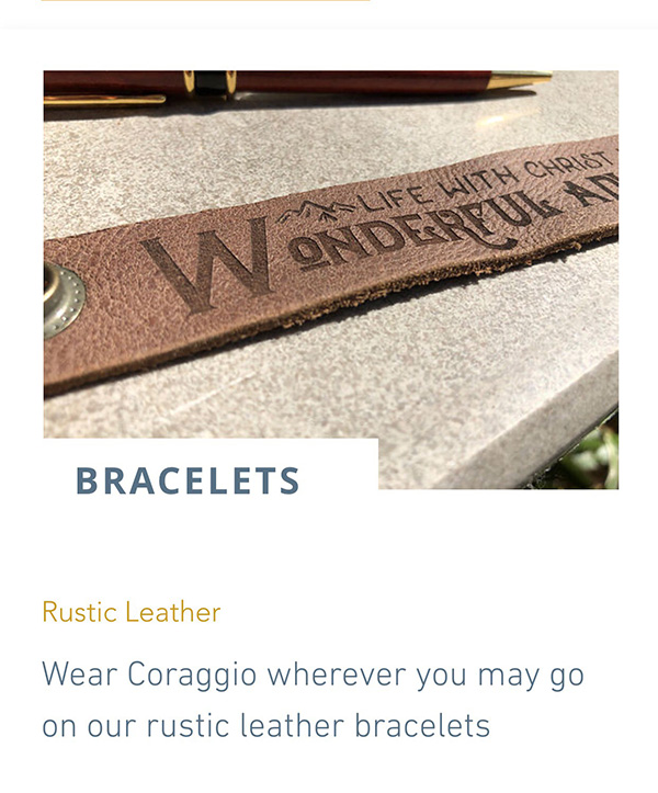 Coraggio Leather Bracelets