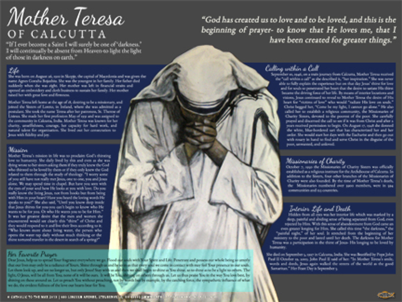 Mother Theresa Explained Poster