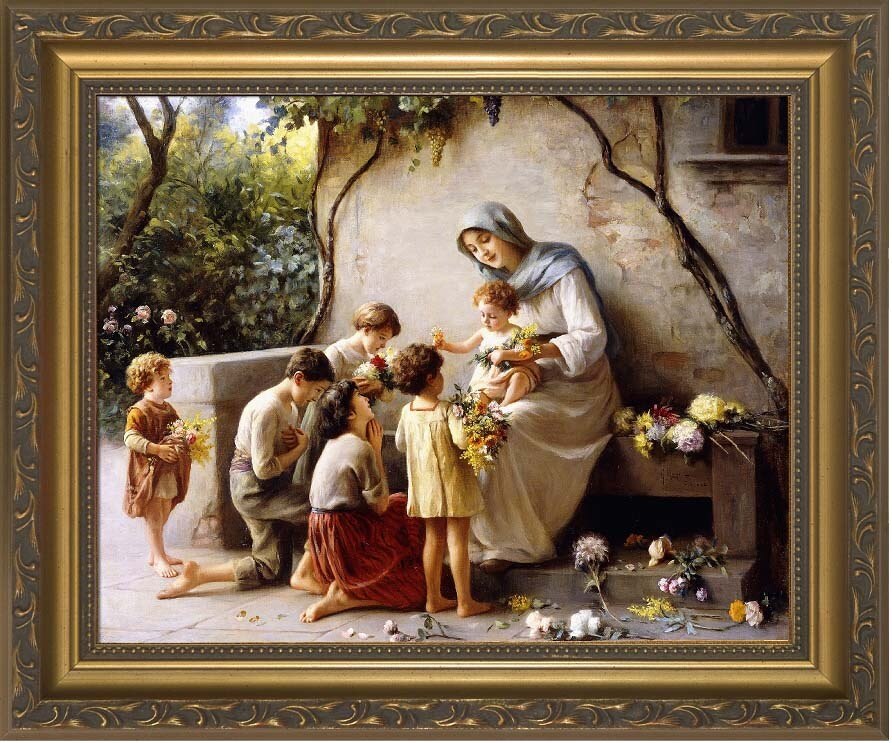 Adoration by Giuseppe Magne Framed Art