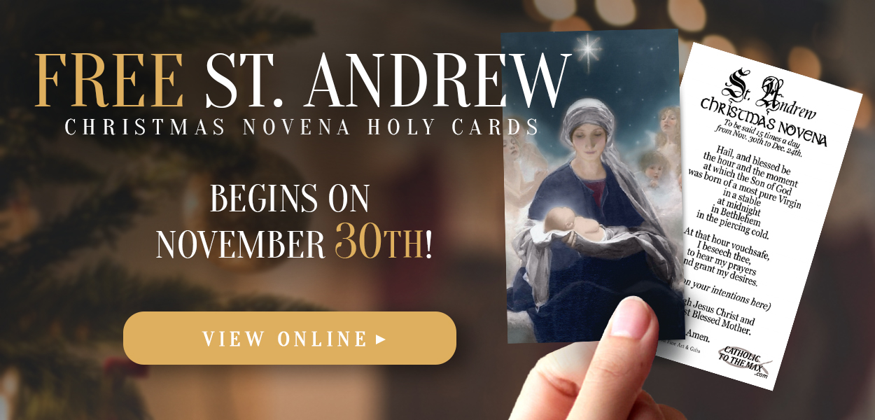 FREE St Andrew Christmas Novena Holy Cards