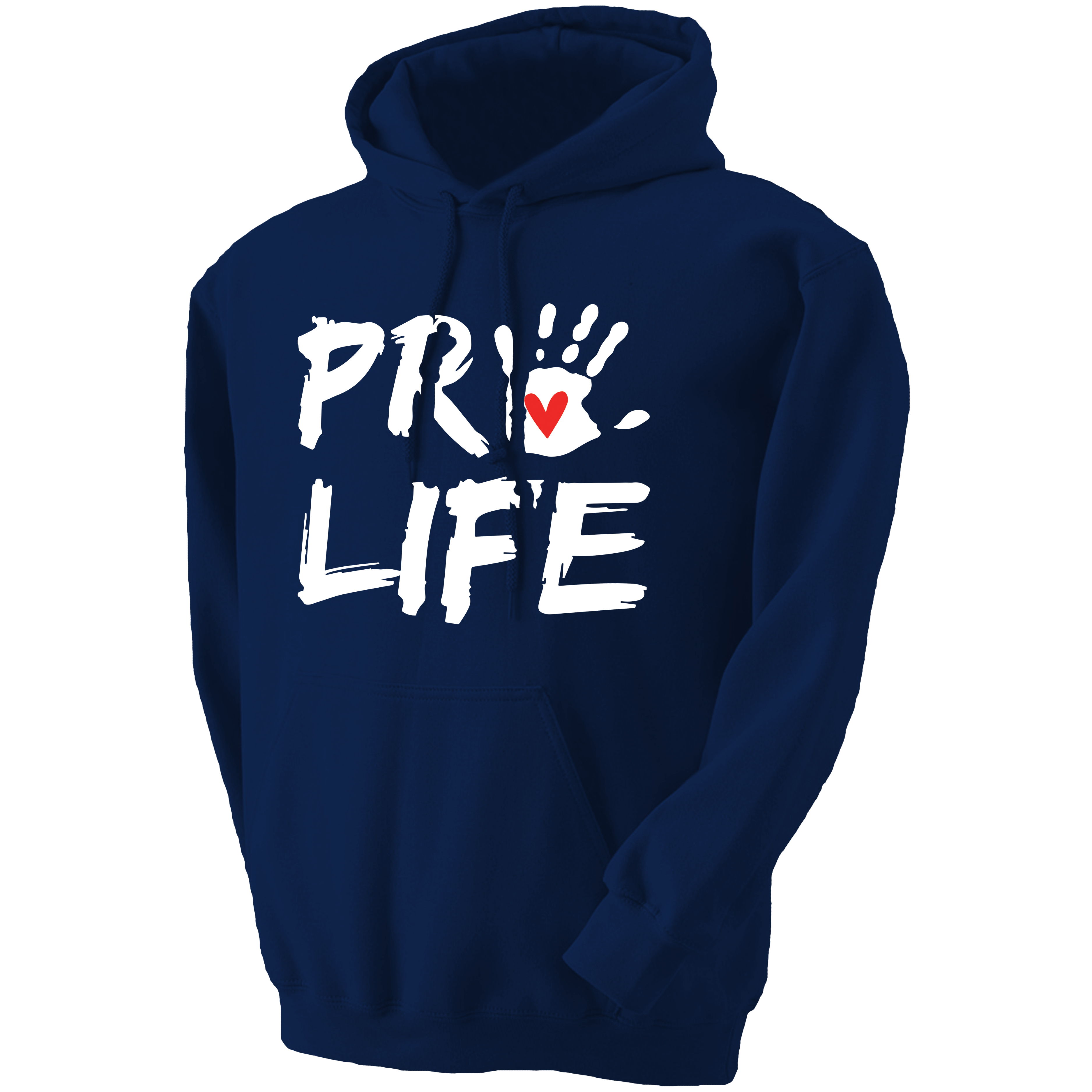 Pro Life with Handprint Hoodie