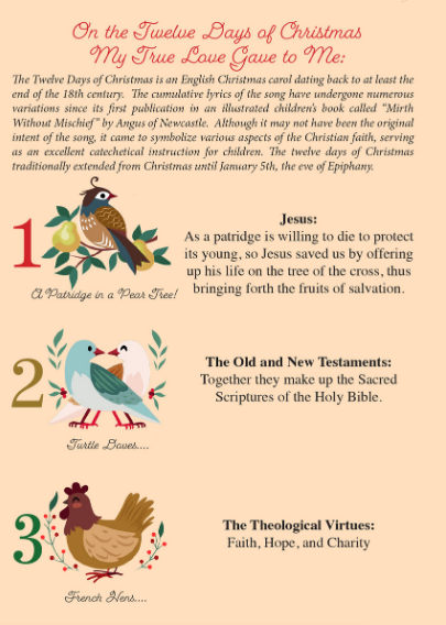 The 12 Days of Christmas Pamphlet