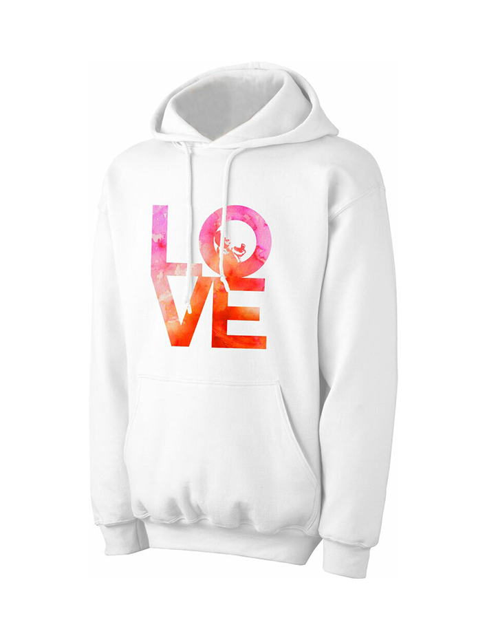 LOVE with baby hoodie