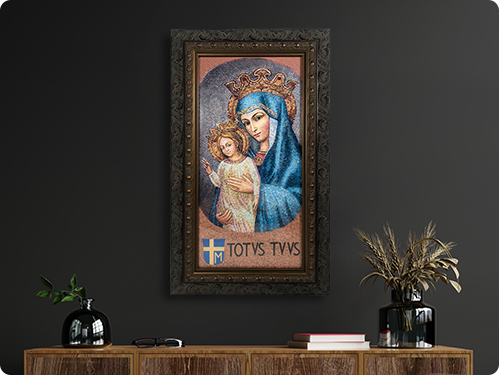 Mater Ecclesiae Ornate Dark Framed Art