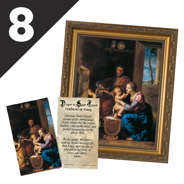 Day 8: Holy Family Art and Husband of Mary Holy Card
