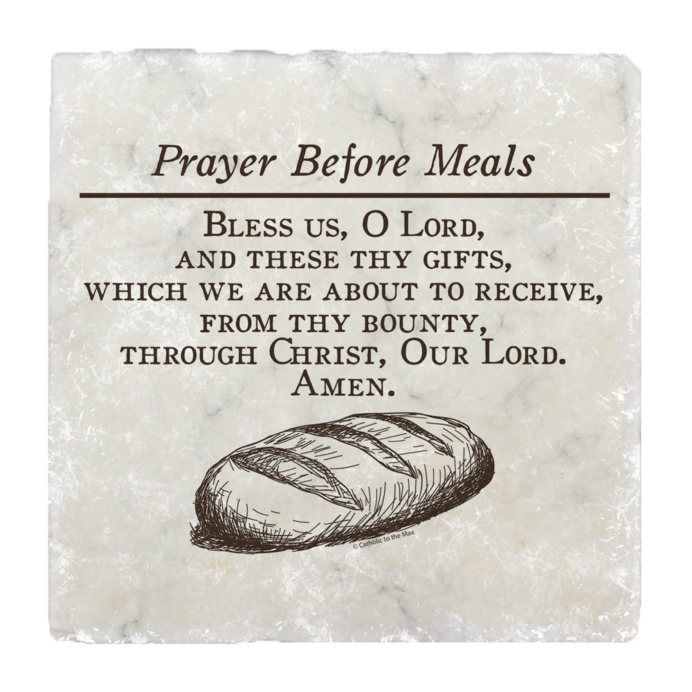 Prayer Before Meals Coaster