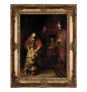 Prodigal Son by Rembrandt Museum Framed Canvas