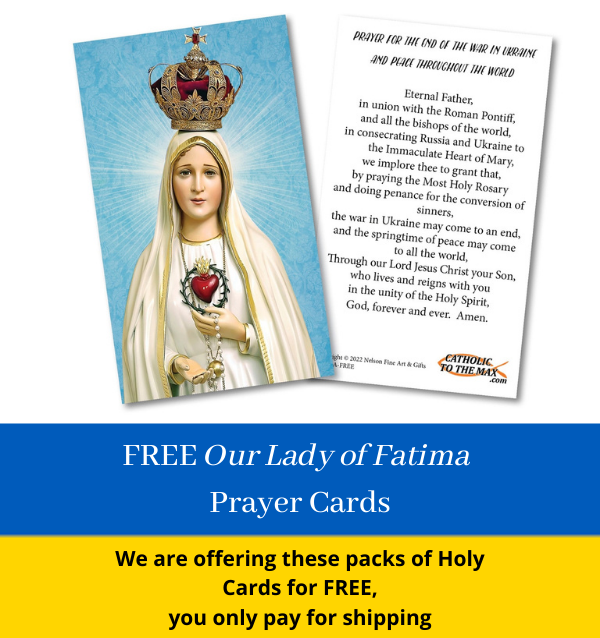 Our Lady of Fatima Holy Cards