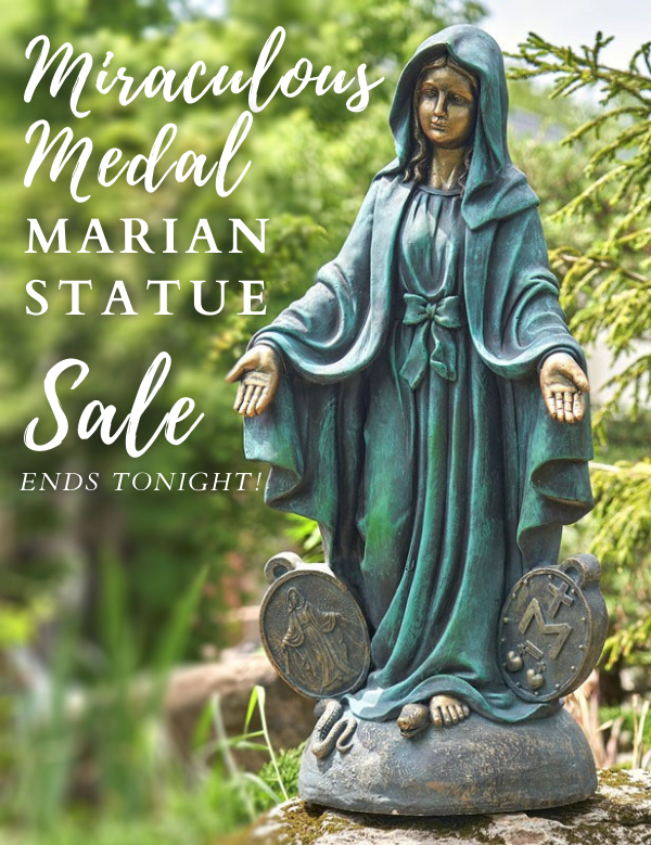 Miraculous Medal Marian Statue Sale