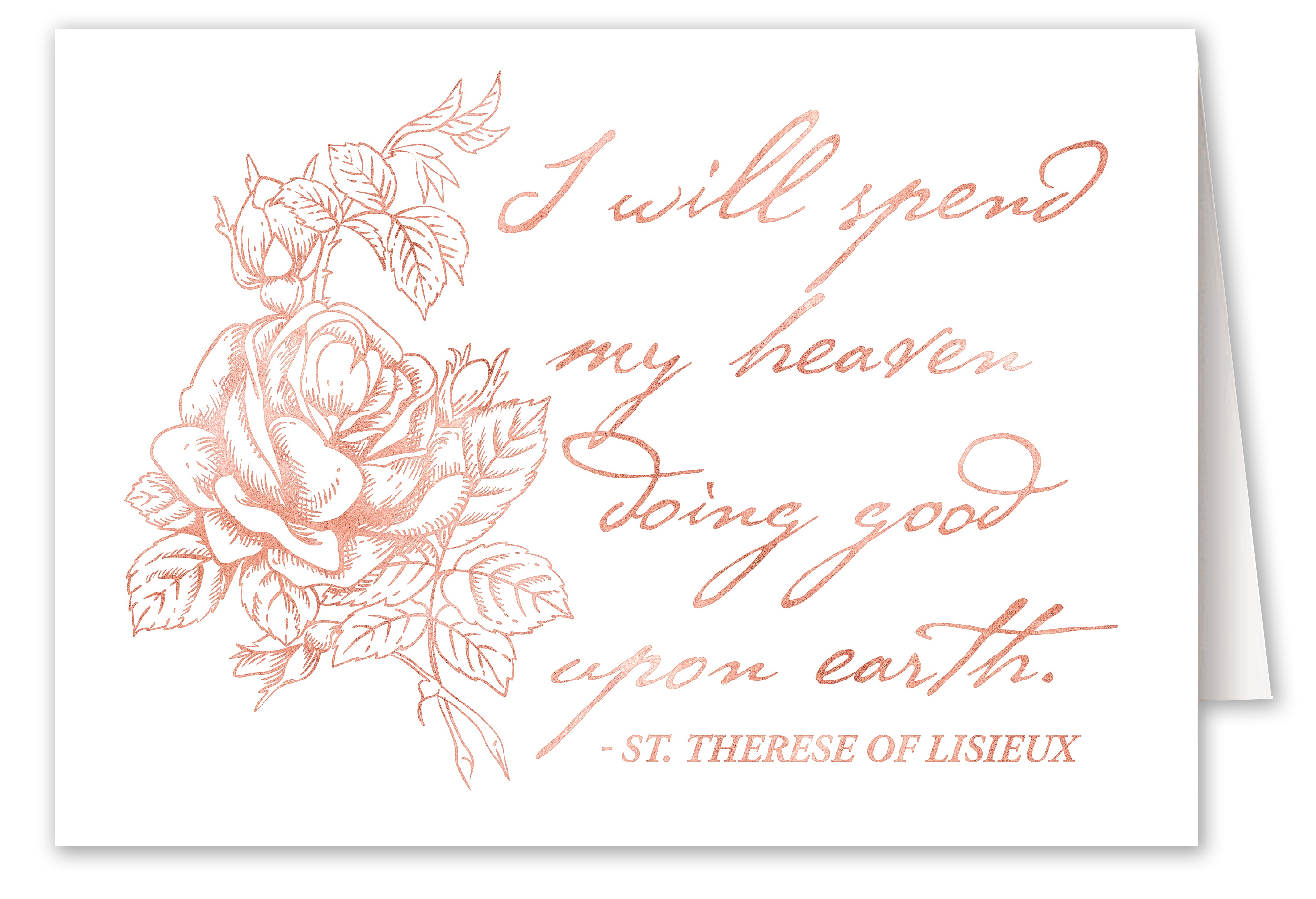 I Will Spend My Heaven Note Card