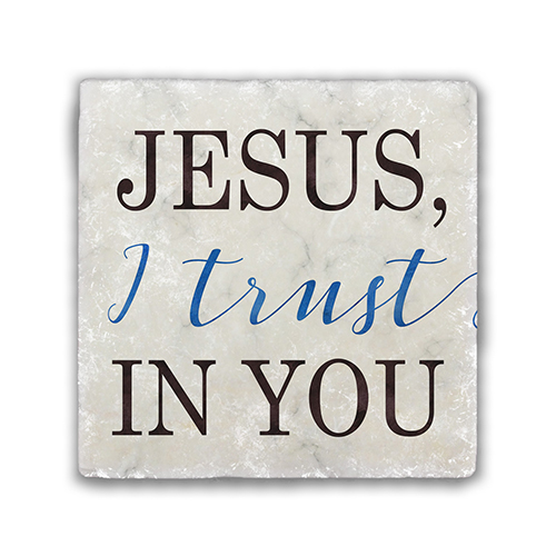 Jesus I trust in You Coaster