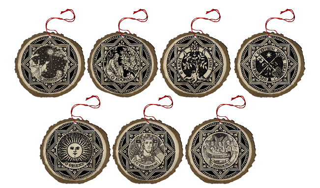 The 7 “O Antiphons“ Ornaments