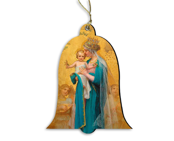 Madonna and Childe Wood Ornament