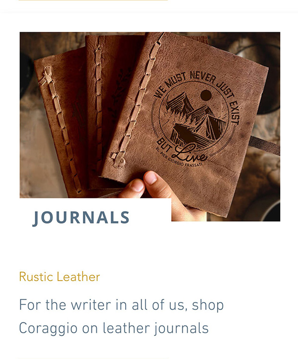 Coraggio Leather Journals