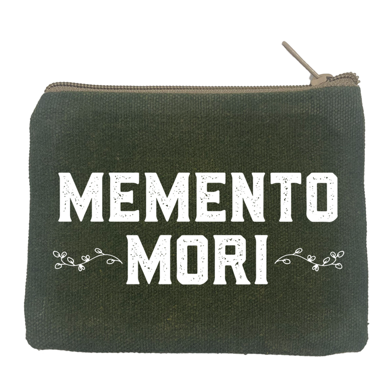“Memento Mori“ Large Green Rosary Bag