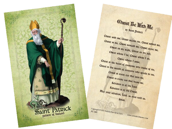 St Patrick Prayer Card
