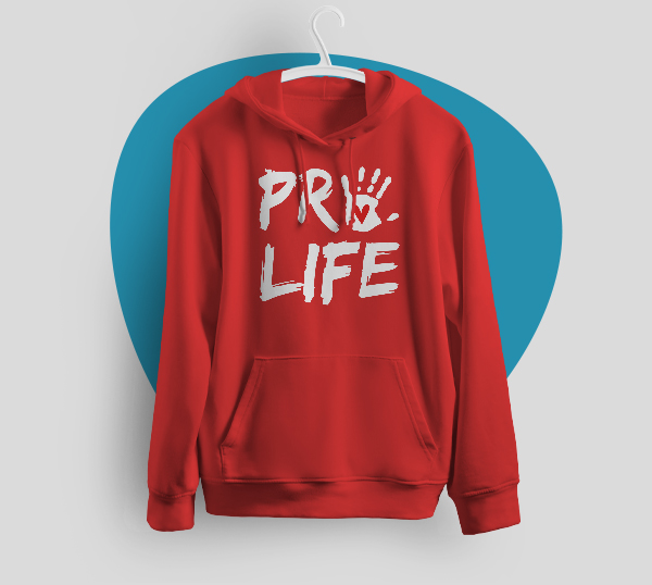 Pro Life Handprint Hoodie