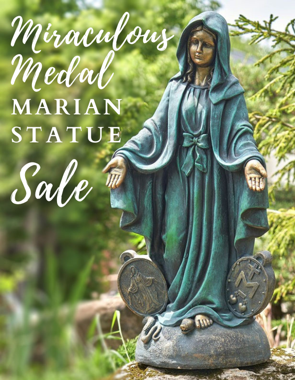 Miraculous Medal Marian Statue Sale