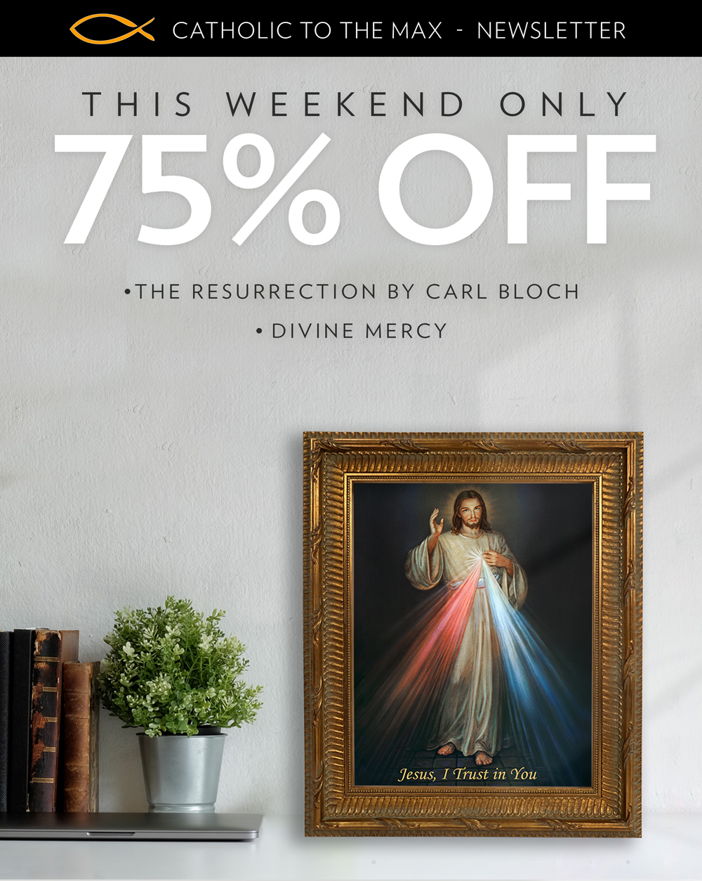Outlet Sale: 75% off this weekend only!