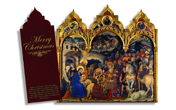 Merry Christmas Tri-Fold Christmas Cards