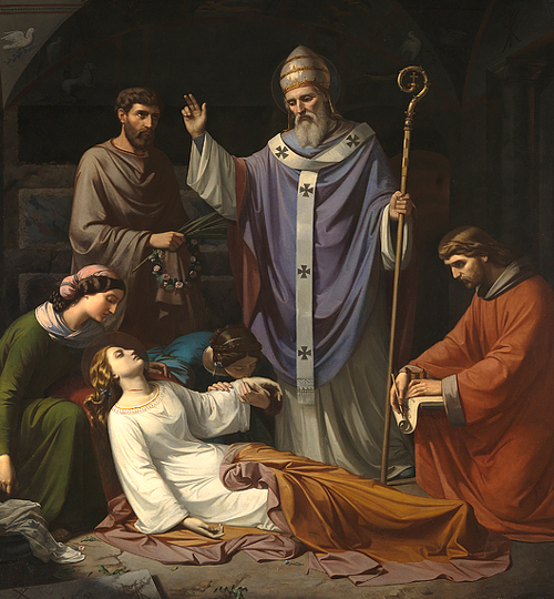 Death of St. Cecilia