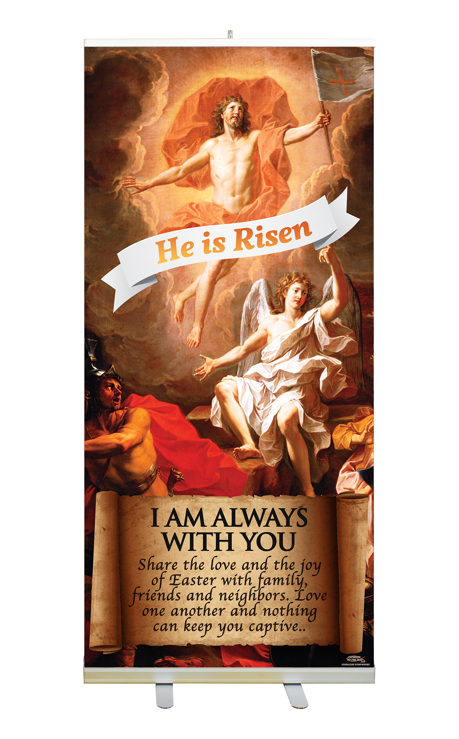 Resurrection of Christ Banner Stand