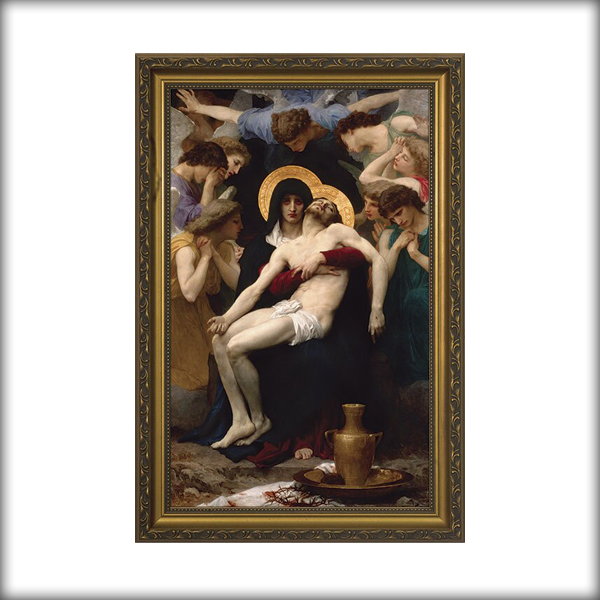 La Pieta - Gold Framed Art