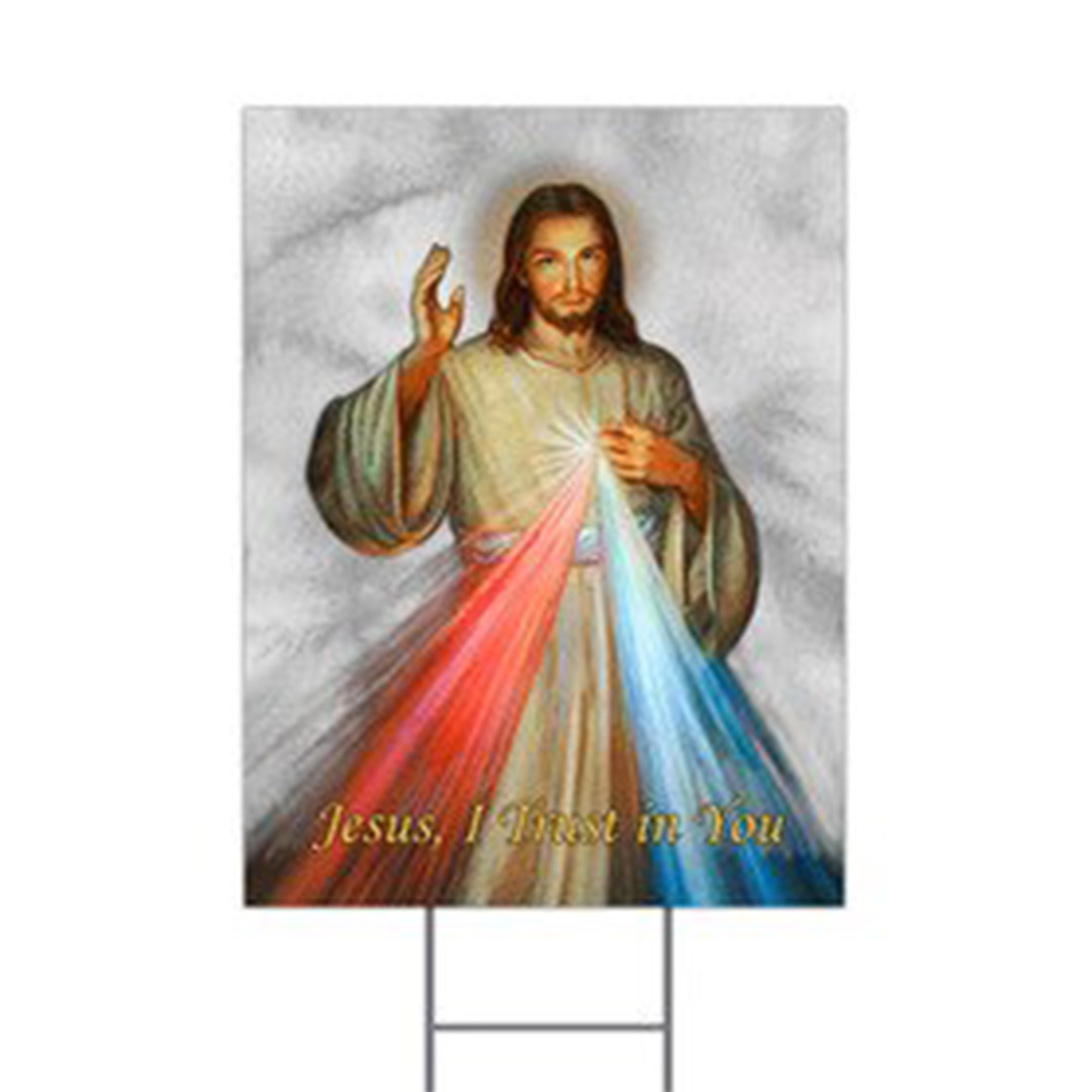 Divine Mercy Yard Sign