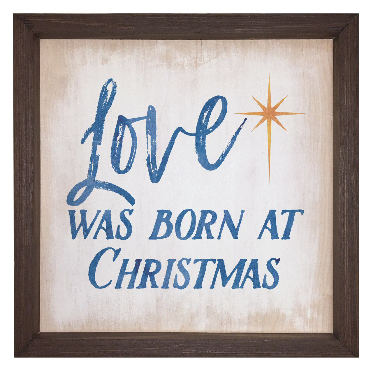 Love was born at Christmas