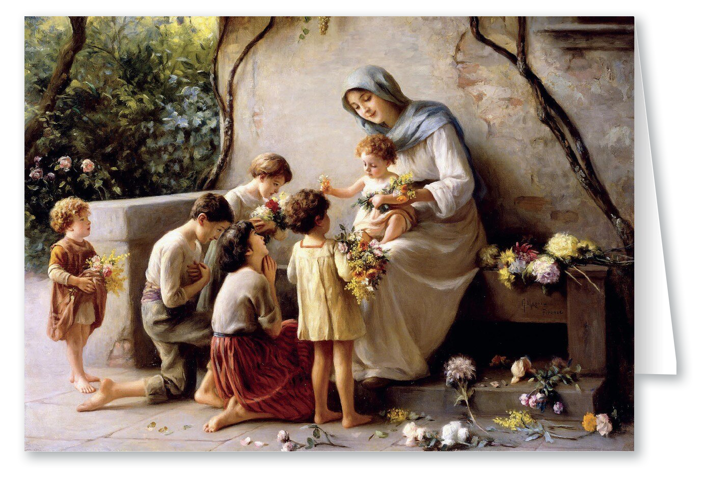 Adoration by Giuseppe Magni Christmas Cards 