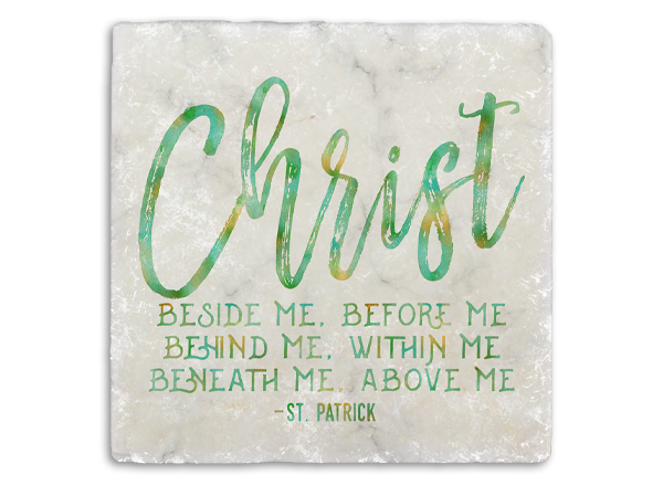 Christ Beside Me Coaster