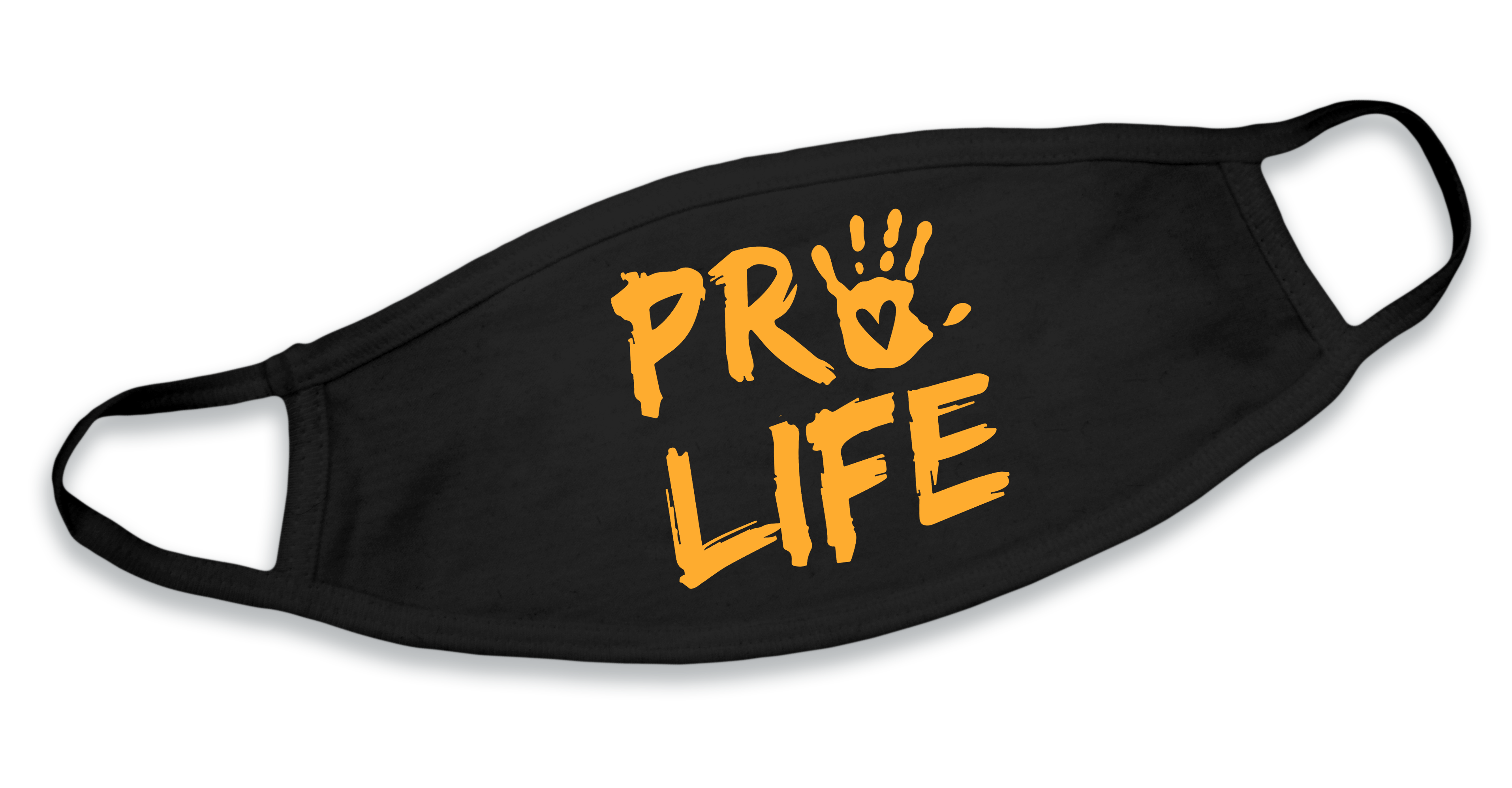 Pro Life with Handprint Face Mask
